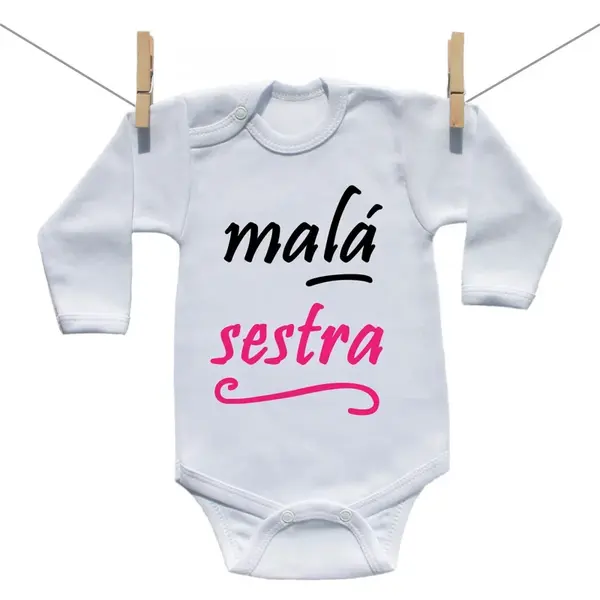 Boodyy Body s dlhým rukávom Malá sestra 68 (3-6 mesiacov)