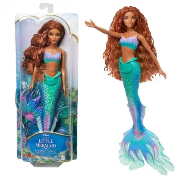 Mattel Disney Malá morská víla Ariel s trblietavou plutvou-MOVEO
