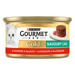 Gourmet Gold Savoury Cake konzerva pre mačky hovädzie 85 g
