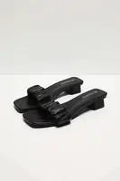 Dámske čierne žabky s malým podpätkom