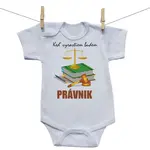 Boodyy Body s krátkym rukávom Keď vyrastiem budem právnik 86 (12-18 mesiacov)