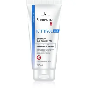Seboradin Ichthyol sprchový gel a šampon 2 v 1 pro podrážděnou pokožku 200 ml