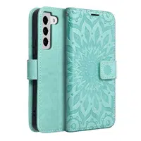 Flipové pouzdro MEZZO Book case pro Samsung Galaxy S22, mandala green