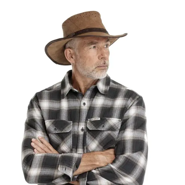 Bushman Pánský a dámský klobouk Airflow, hnědý XXL