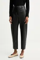 Kalhoty MM ANSELMO dámské, černá barva, high waist, 2526786067600