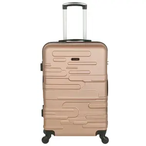 Cestovní plastový kufr zlatorůžový - Ormi Mabon M