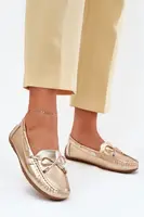 Boto Dámské eko kůže mokasíny zlaté Si Passione