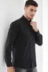 G921 DEWBERRY MEN'S SHIRT-BLACK