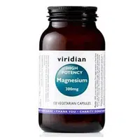 VIRIDIAN Nutrition High potency Magnesium 300 mg 120 kapslí
