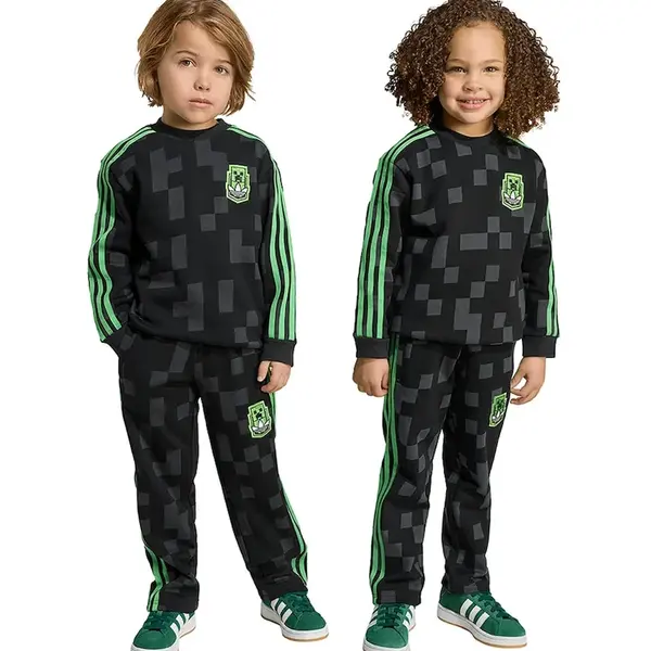 Dětská bavlněná tepláková souprava adidas Originals černá barva, KD9823