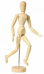Manekýn dřevěný pohyblivý 40cm