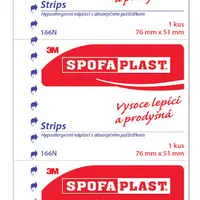 SPOFAPLAST 3M  166N Strips 76x51mm 3 ks
