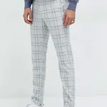 Kalhoty Hollister Co. pánské, šedá barva, ve střihu chinos