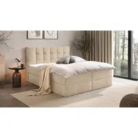 Boxxx AMERICKÁ POSTEL, 140/200 cm, krémová
