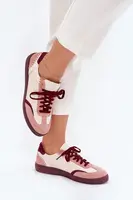 Dámské Kožené Tenisky Zazoo N1220 Béžové