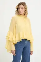 Halenka Answear.LAB dámská, žlutá barva, hladká