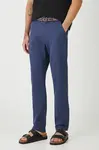 Kalhoty s příměsí lnu Medicine pánské, tmavomodrá barva