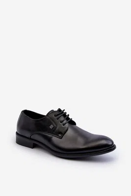 PE1 Mužská elegantní polobotky černé Jenavee