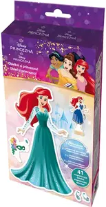 Magnetické oblékání s omalovánkou Disney Princezny