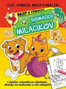 Milujeme domácich miláčikov - nalep a vymaľuj (Zlož, vymaľuj, nalep a hraj sa!) - kniha z kategorie Omalovánky