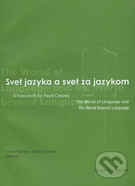 Svet jazyka a svet za jazykom - Tomáš Marvan - kniha z kategorie Filozofie