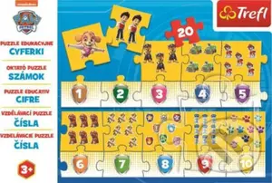Tlapková patrola / Čísla - puzzle z kategorie Naučné puzzle