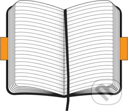 Moleskine - veľký klasický linajkový zápisník v mäkkej väzbe (čierny)
