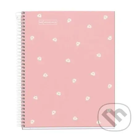 Květiny A5 poznámkový blok 90 g - růžový
