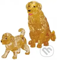 Zlatý retríver a šteňa (3D Crystal puzzle) - puzzle z kategorie 3D puzzle