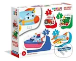 Moje první puzzle: Dopravní prostředky 4v1 - puzzle z kategorie Maxi dílky