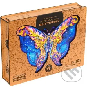 Motýľ L (Unidragon drevené puzzle) - puzzle z kategorie Zvířata