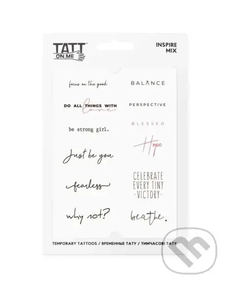 TATTonMe Vodeodolné dočasné tetovačky Inšpirácia mix