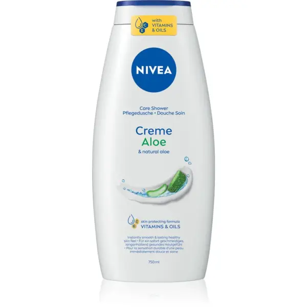Nivea Creme Aloe pečující sprchový gel 750 ml