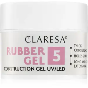 Claresa Rubber Gel Construction Gel UV/LED gelový lak pro prodloužení nehtů odstín 05 12 g