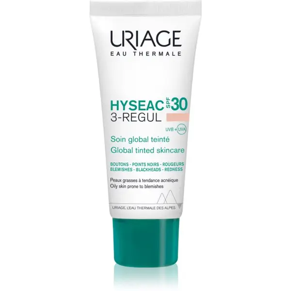 Uriage Hyseac 3-Regul komplexní tónovaná péče proti nedokonalostem pleti SPF 30 40 ml