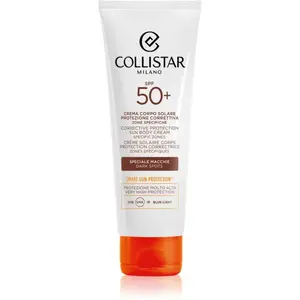 Collistar Sun Corrective Protection Body Cream Specific Zones SPF 50+ intenzivní samoopalovací krém proti pigmentovým skvrnám 100 ml