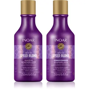 INOAR Absolut Speed Blond sada pro blond vlasy 2x250 ml