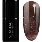 Semilac UV Hybrid Galaxy Flash gelový lak na nehty s použitím UV/LED lampy odstín 823 Meta Rose 7 ml