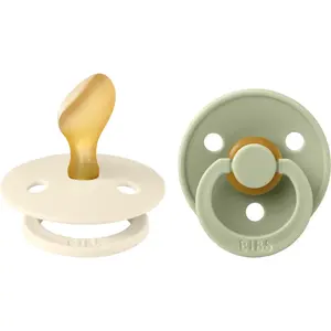 BIBS Colour Size 2: Anatomical 6+ months dudlík Ivory / Sage 2 ks