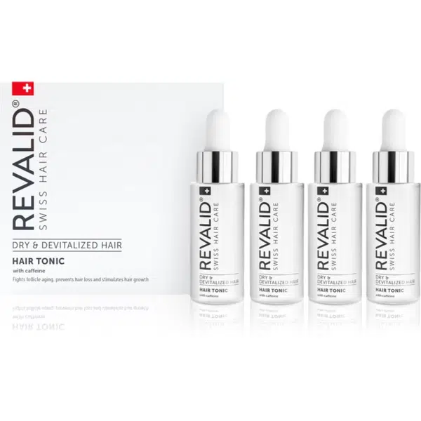Revalid Hair Tonic energizující tonikum s kofeinem pro podporu růstu vlasů 4x30 ml