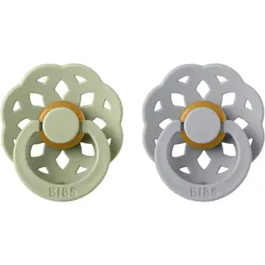 BIBS Boheme Natural Rubber Size 1: 0+ months dudlík Sage / Cloud 2 ks