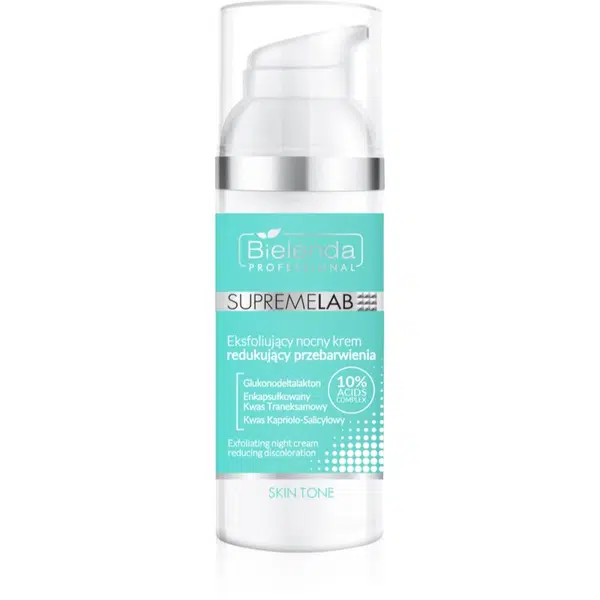 Bielenda Professional Supremelab Skin Tone exfoliační noční krém pro pleť s hyperpigmentací 50 ml