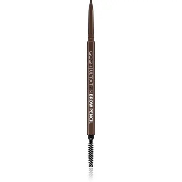 GOSH COPENHAGEN Ultra Thin precizní tužka na obočí s kartáčkem odstín 003 Dark Brown 0.35 g