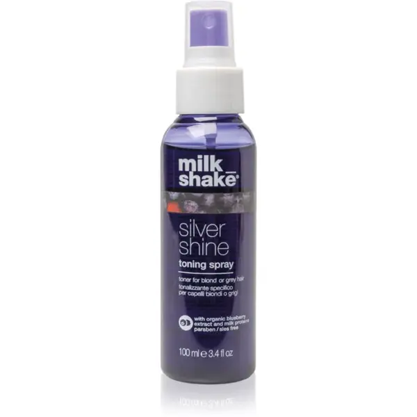 milk_shake® Silver Shine Toning Spray tónovací sprej pro blond a šedivé vlasy 100 ml