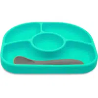 BBLÜV Yümi dělený talíř Aqua 1 ks