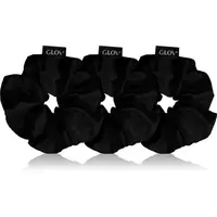 GLOV Satin Scrunchies S/M/L gumičky do vlasů Black 3 ks