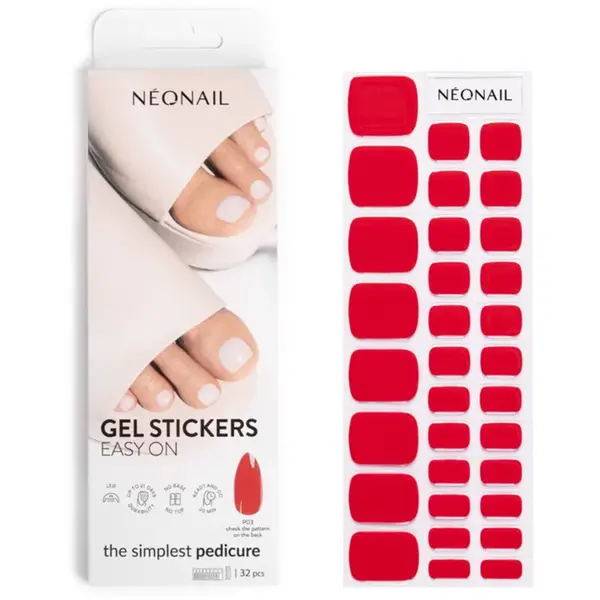 NEONAIL Easy On Gel Stickers nálepky na nehty s použitím UV/LED lampy odstín P03 32 ks