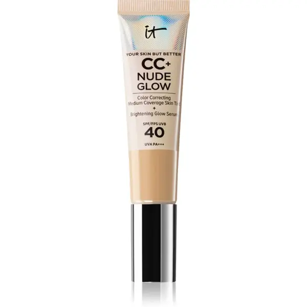 IT Cosmetics Your Skin But Better CC + Nude Glow CC krém pro rozjasnění pleti SPF 40 Fair Light 32 ml
