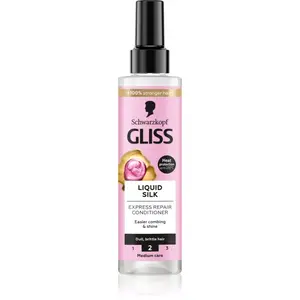 Schwarzkopf Gliss Liquid Silk bezoplachový kondicionér pro posílení a lesk vlasů 200 ml