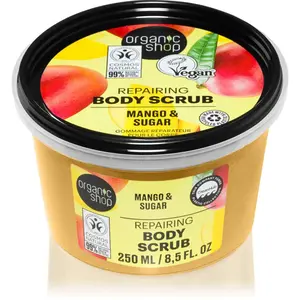Organic Shop Mango & Sugar tělový peeling pro hedvábnou pokožku 250 ml